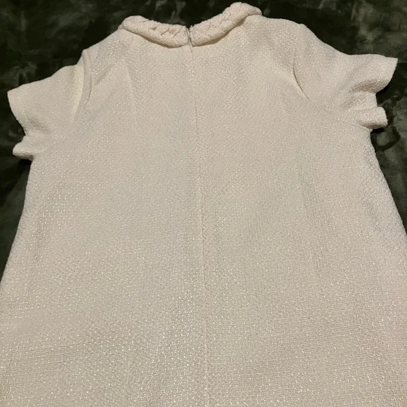 Chic Cream Dress with Braided Collar - Picture 4 of 4